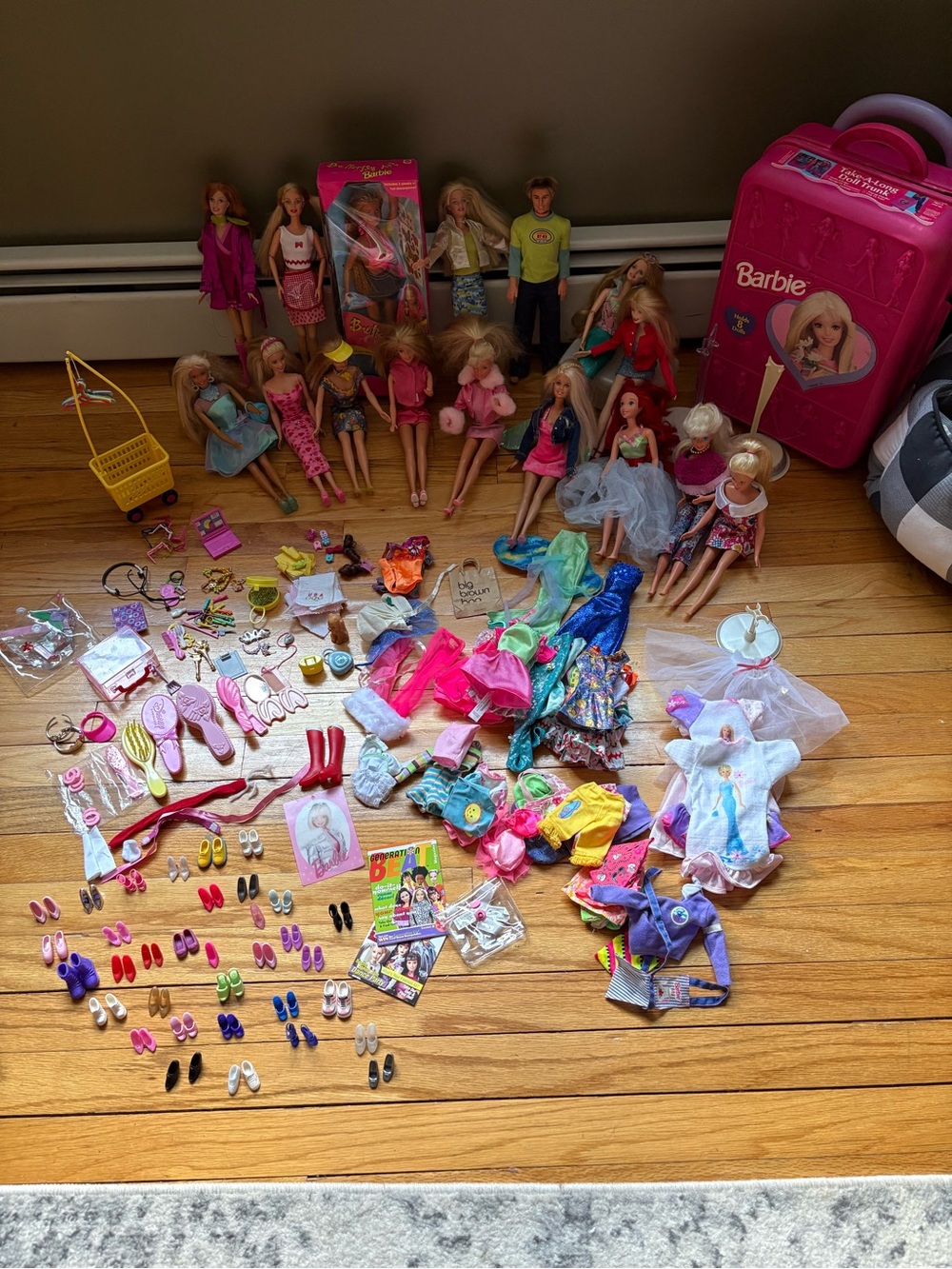 Barbie Dolls, Outfits & Accessories Collection - Pink, Blue, Purple